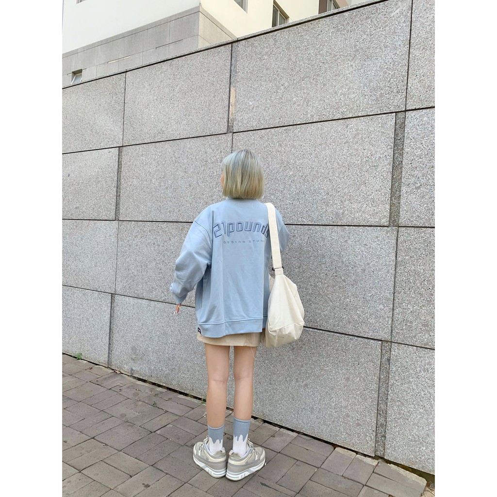 Áo cardigan logo thêu nổi 21pounds nóO