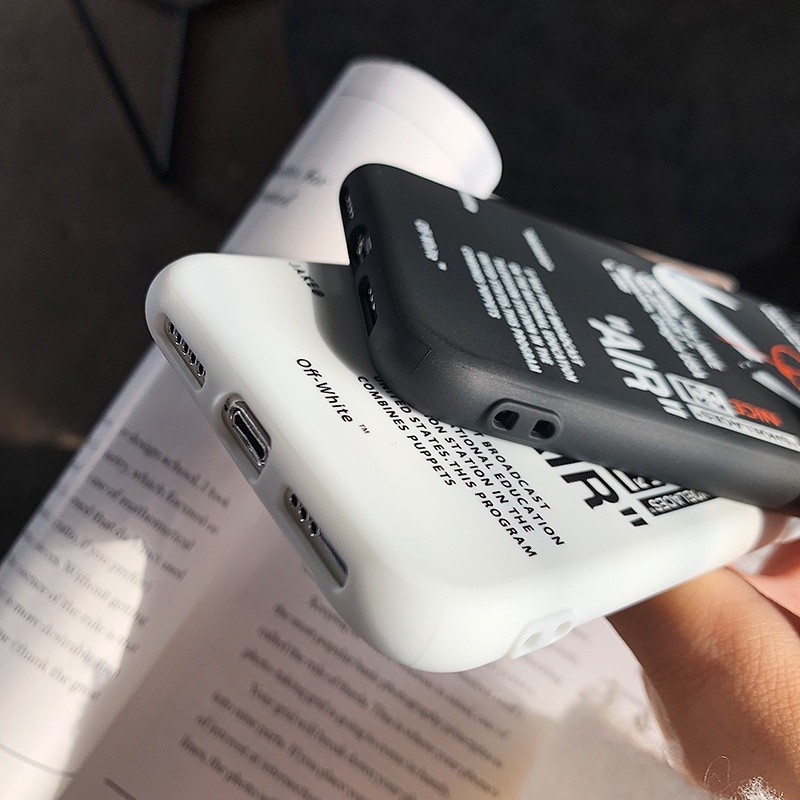 OFF WHITE Nike Ốp Điện Thoại Họa Tiết air jordan Cho iphone 15 14 13 12 11 pro max x xs xr 7 8 plus