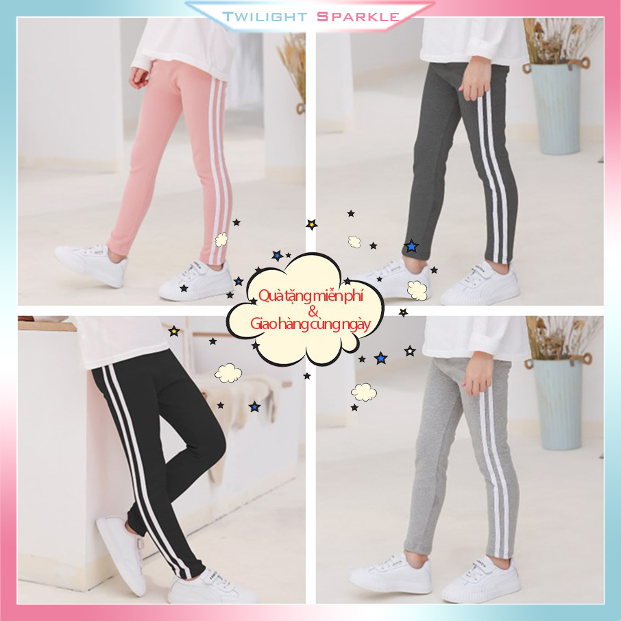 Quần Legging Cotton Phong Cách Hàn Quốc Cho Bé Gái