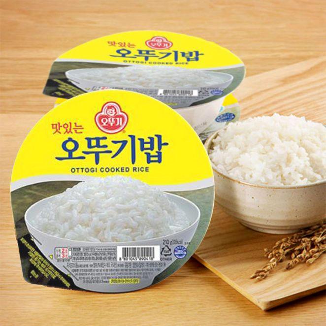 Cơm trắng ăn liền Ottogi hộp 210g - 맛있는 오뚜기밥 실속 - Cơm ăn liền bổ dưỡng chất lượng cao - Nhập khẩu Hàn Quốc