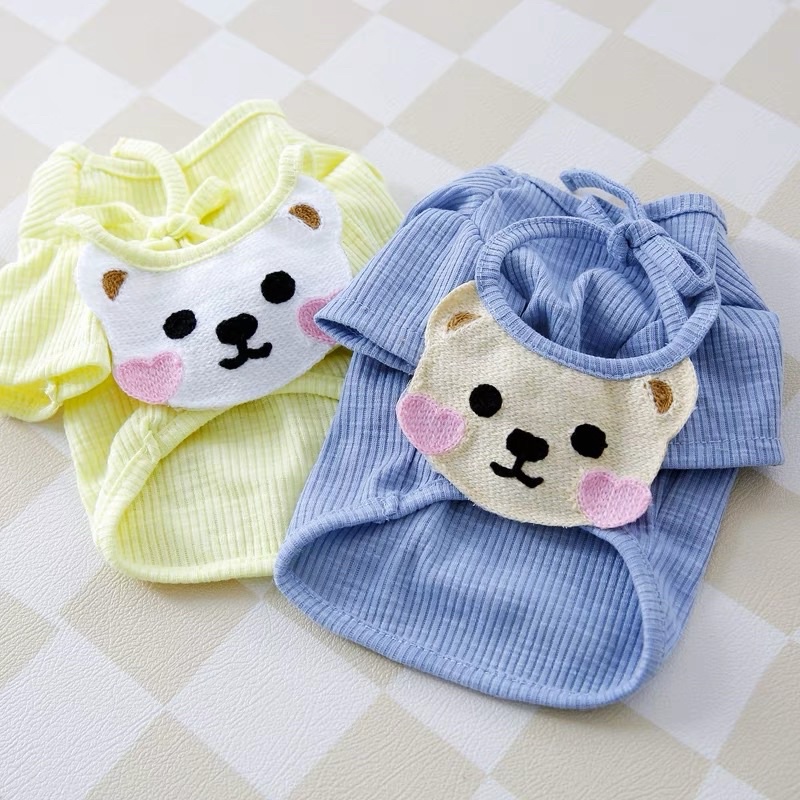 áo gân có tay TẶNG YẾM gấu cho chó mèo