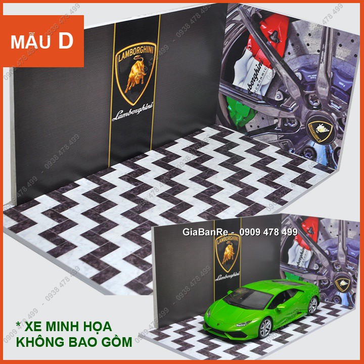 Mô Hình Handmade Garage Xe Tỉ Lệ 1:24 - Hầm Xe Hoặc Thương Hiệu Xe  - 7047