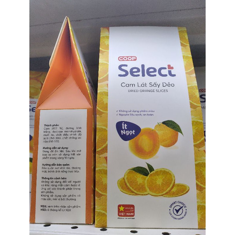 Cam lát sấy dẻo Coop Select 100g