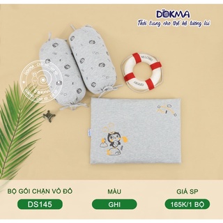 Bộ gối chặn sơ sinh vỏ đỗ Dokma