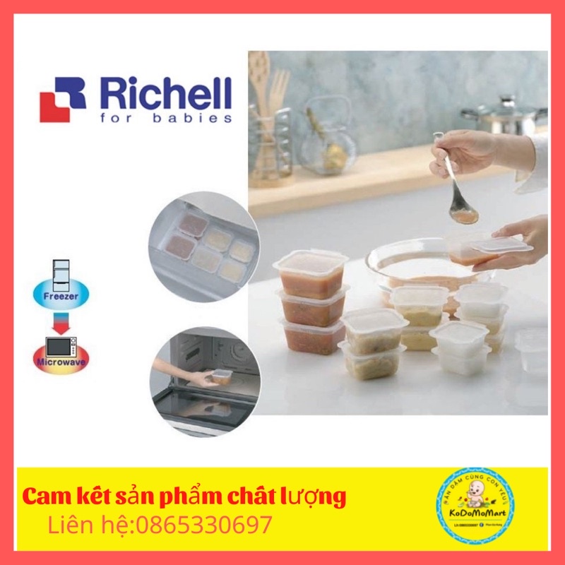 Khay trữ đông thực phẩm Richell,khay trữ đồ ăn dặm