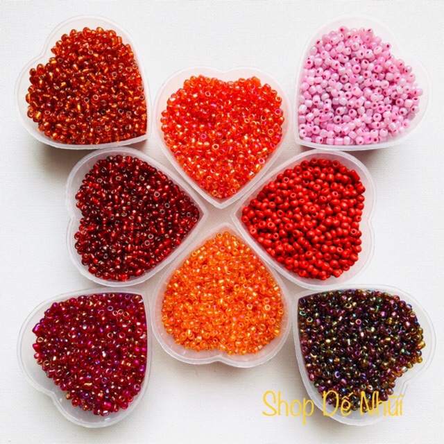 20gr Cườm Thuỷ Tinh Cỡ Đại 3~4mm