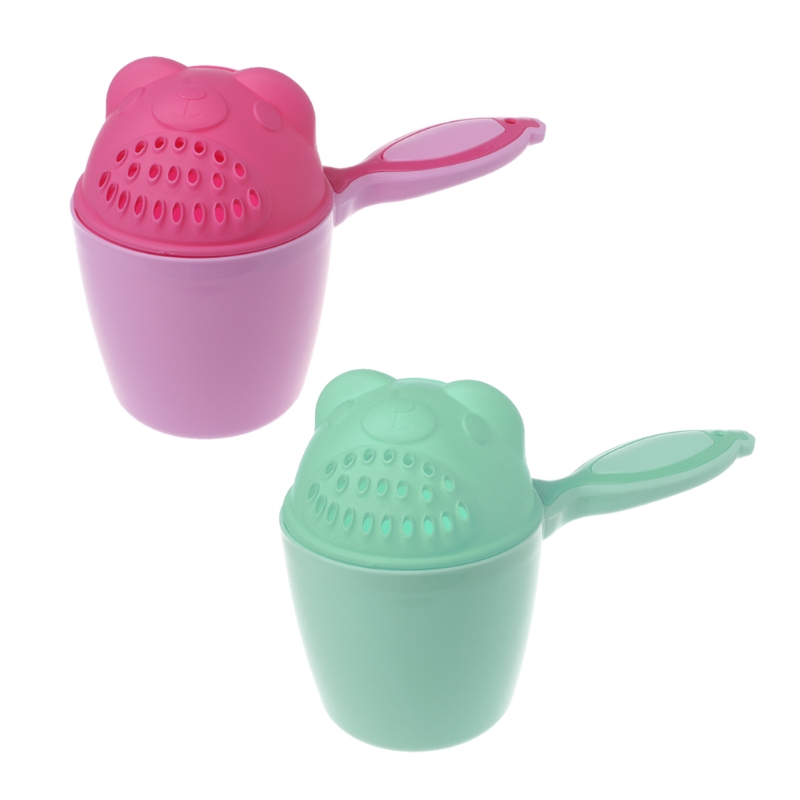 ❀INN Baby Bath Cap Kids Washing Hair Shampoo Cartoon Cup Children Shower Spoons