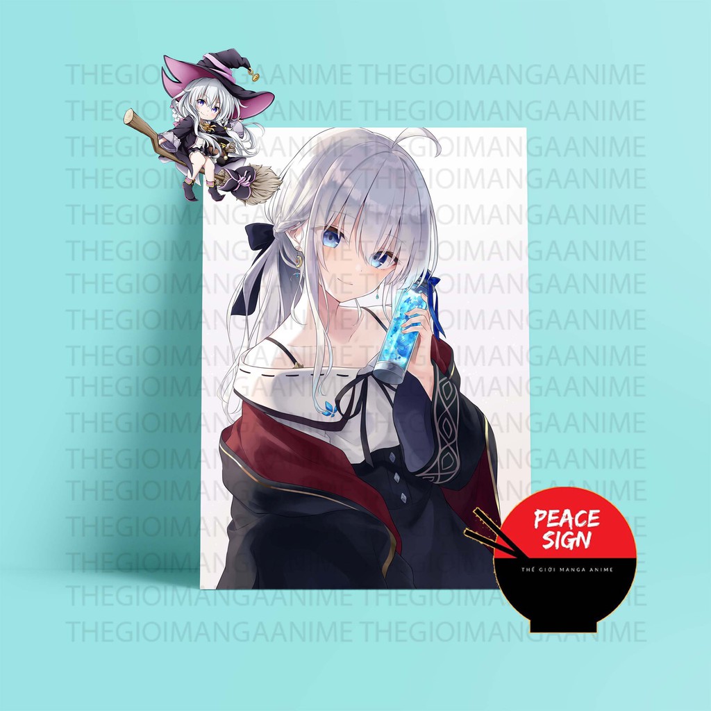 (50 mẫu) Tấm ảnh Postcard giấy 260gsm cao cấp HÀNH TRÌNH CỦA ELAINA A5 anime chibi ảnh đẹp nhiều mẫu