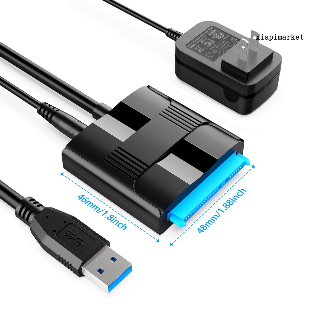 LOP_Hard Drive Cable Quick Transmission Flexible Portable USB 3.0 to SATA 2.5/3.5inches SSD Converter Line for Laptop