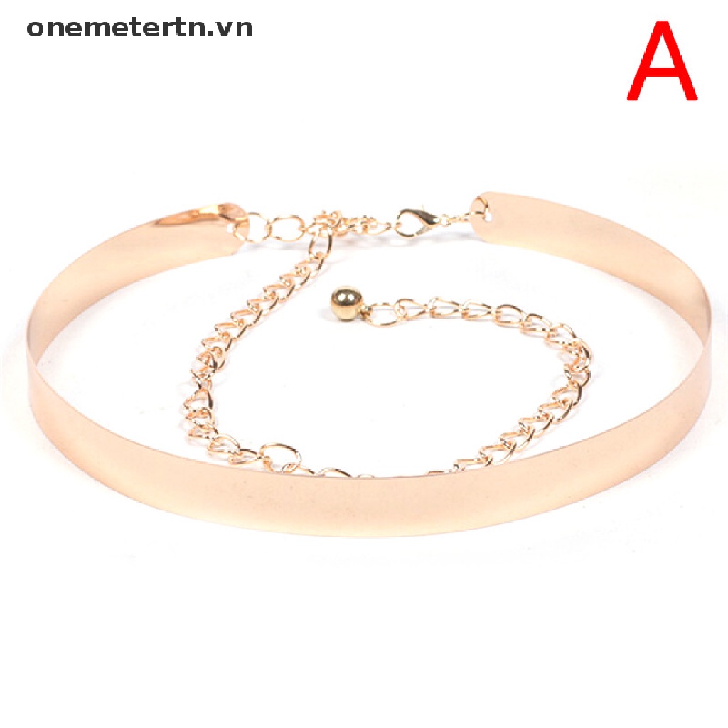 【onemetertn】 Women Metal Waist Wide Belt Mirror Waistband Adjustable Chains Wideth 2-3.5cm [VN]