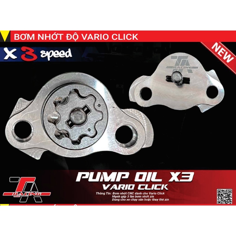 Bơm Nhớt Độ TA Racing Exciter, Winner, Sonic,Wave RSX 110, S110, Blade 110, Vario, Click