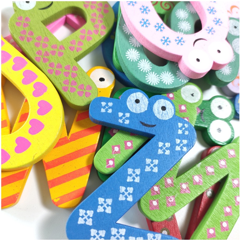 Bộ số numbers 0-9 bằng gỗ gắn nam châm