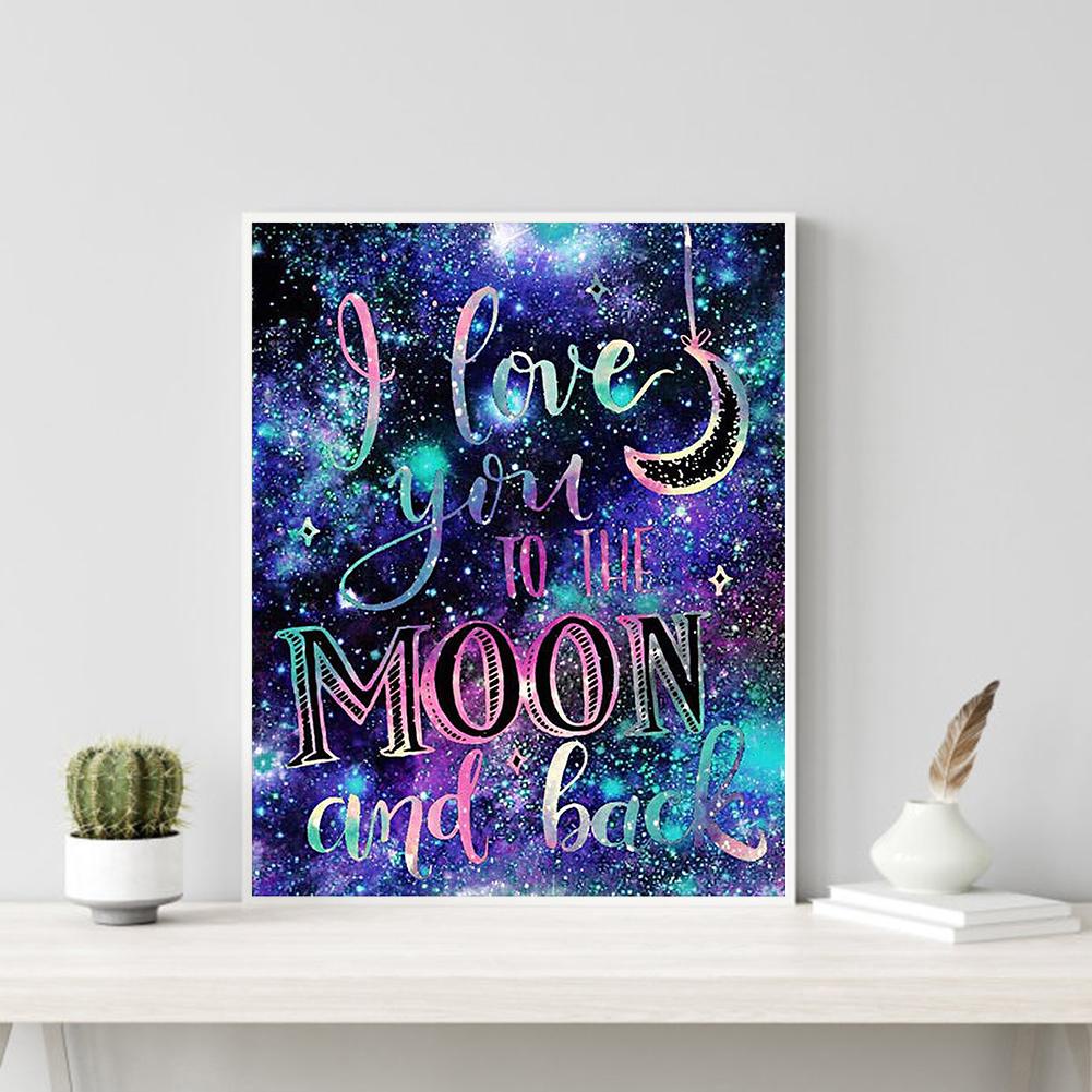 READY✪5D DIY Full Drill Diamond Painting Night Sky Cross Stitch Home Decoration