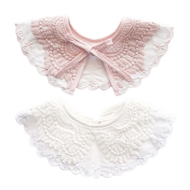 Khăn Choàng Cổ Thắt Nơ Thêu Họa Tiết Xinh Xắn Cho Bé Gái