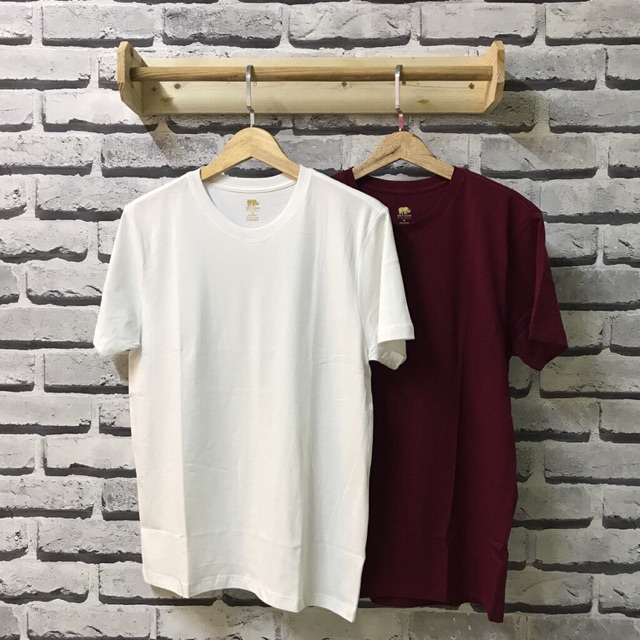 Combo 02 áo thun trơn dáng suông nam nữ đều mặc được
