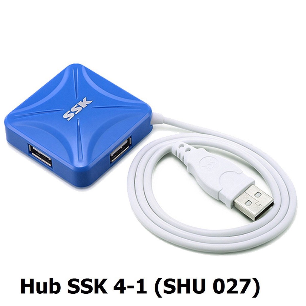 hUB usb BỘ CHIA USB 2.0 TỪ 1 RA 4 SSK SHU 027