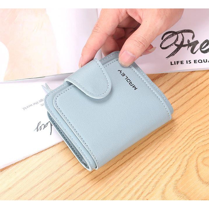 [Mã WABRWB24 giảm 30K đơn 99K] Ví nữ nhỏ ngắn bỏ túi MADLEY nhiều ngăn cao cấp đựng tiền cute dễ thương LUVADO VD396 | BigBuy360 - bigbuy360.vn