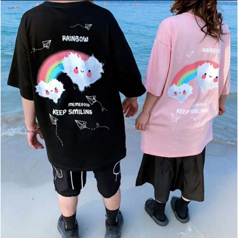 Áo thun unisex tay lỡ siêu hot