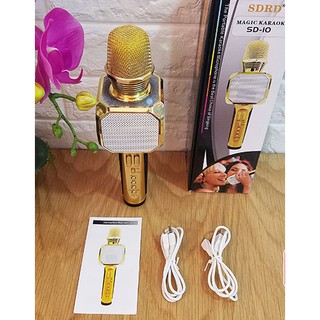 MICRO KARAOKE BLUETOOTH| MIC HÁT KARAOKE CỰC HAY| SIÊU TRẦM SD-10