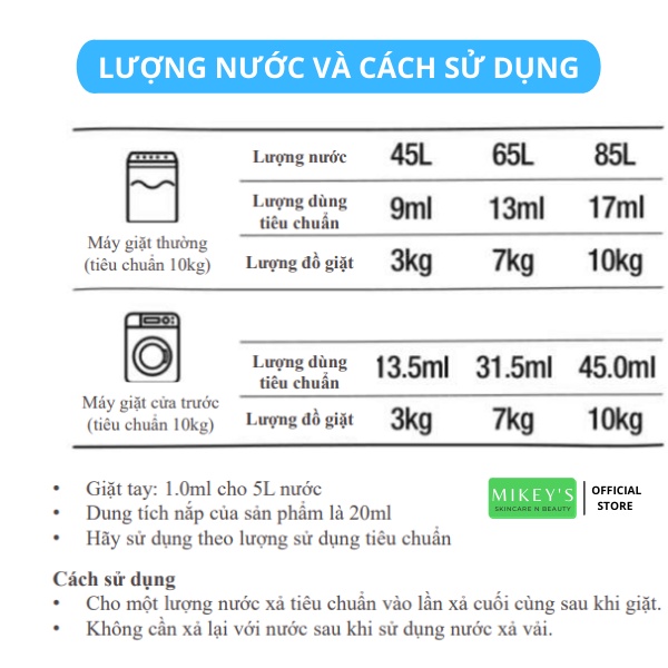 Nước giặt HỮU CƠ Hàn Quốc GCOOP Mikeybeauty92 mềm mịn, không mùi (1000 ml)