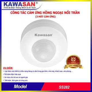 CÔNG TẮC CẢM ỨNG HỒNG NGOẠI NỔI TRẦN SS282 3PIR (3 MẮT CẢM ỨNG)
