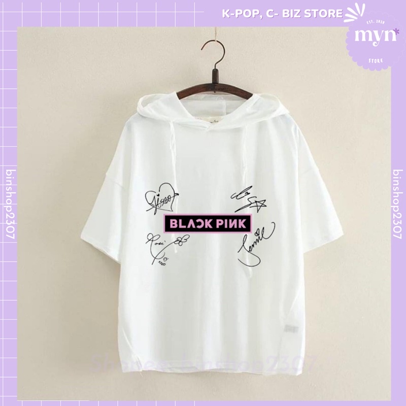 Áo Hoodie Tay Lửng BLACKPINK Nam Nữ Đủ Size Cực Đẹp