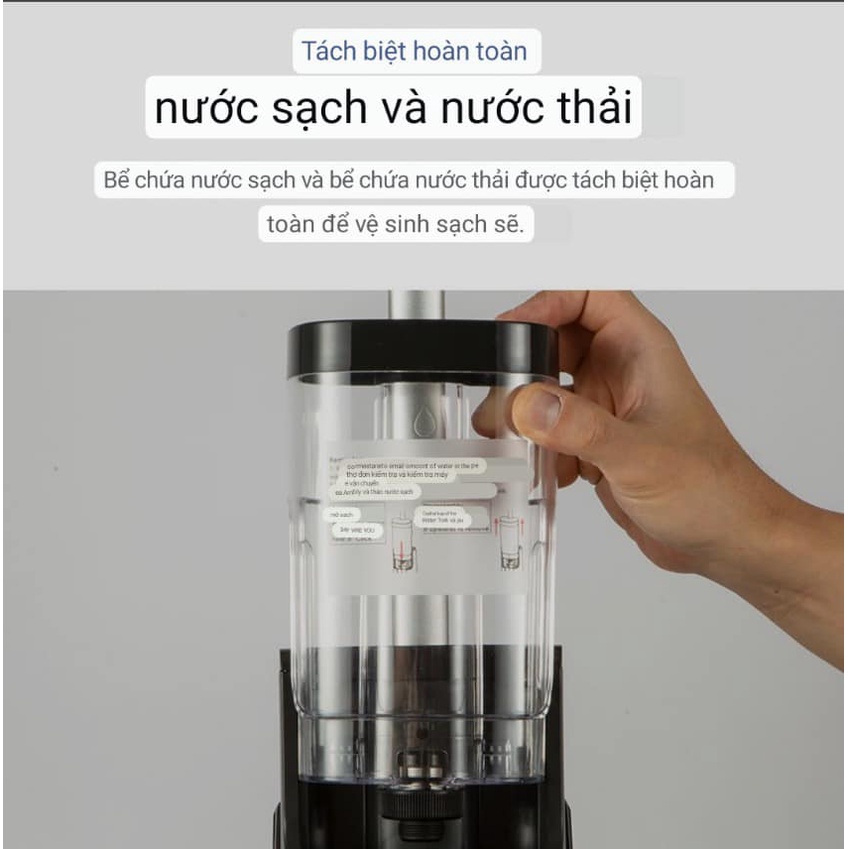 Máy hút bụi lau nhà diệt khuẩn bằng tia UV MAMIBOT 2in1, máy hút bụi lau nhà đa năng không dây cầm tay