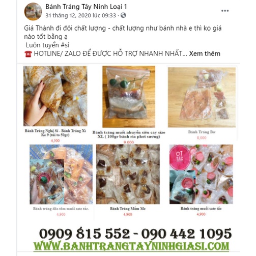 1kg bánh tráng rìa dẻo, mỏng, mềm, không chua. loại 1.Sỉ uy tín tại Nanasitoanquoc - banhtrangtayninhgiasicom - TNFOOD