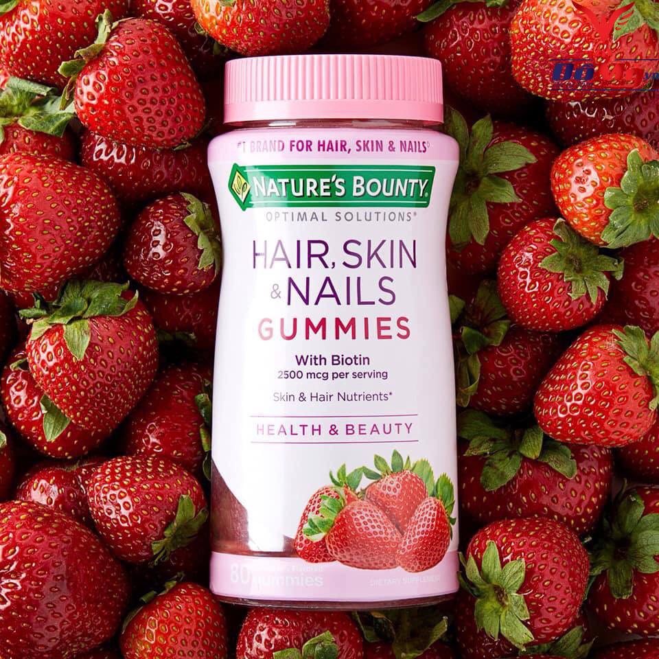 Bill US - Săn sale 60% - Kẹo tóc Hair skin Nails Gummies Nature's Bounty 80 viên nhiều loại