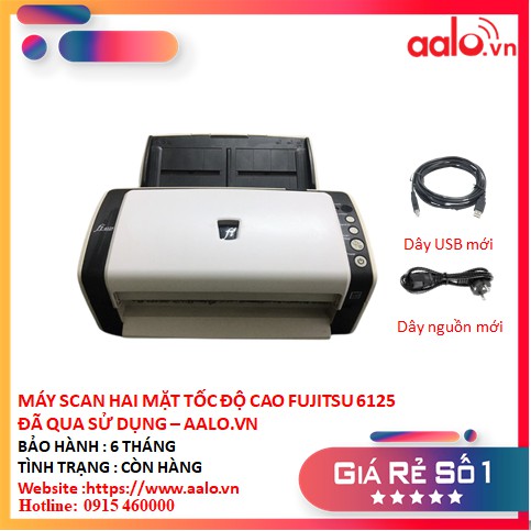 MÁY SCAN HAI MẶT TỐC ĐỘ CAO FUJITSU 6125 ĐÃ QUA SỬ DỤNG - AALO.VN | BigBuy360 - bigbuy360.vn