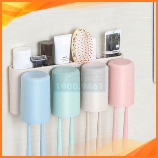 Giá để bàn chải ecoco kèm 4 cốc cao cấp 9266