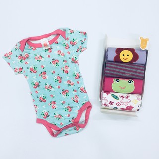 Set 5 body đóng bỉm cộc tay Carter love 3-12m