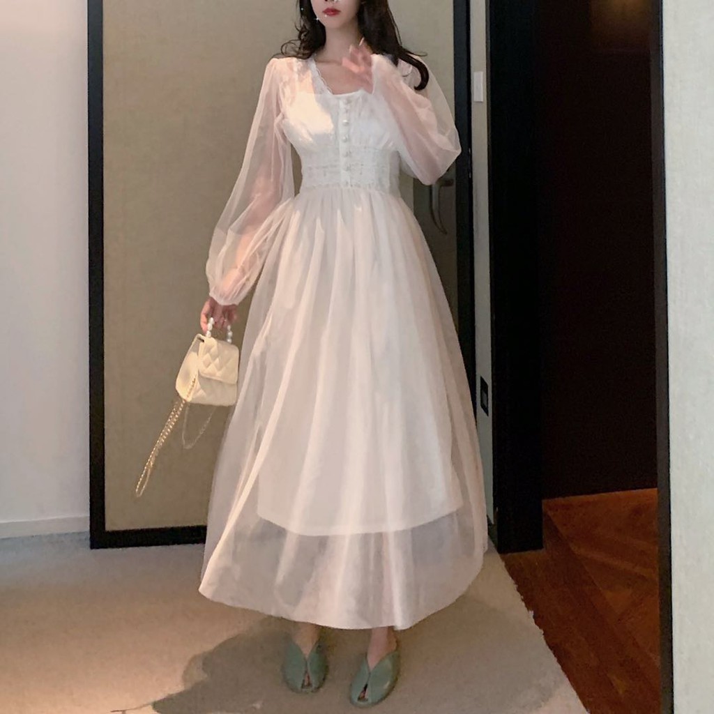 (D312) Đầm Váy Nữ Ulzzang - New arrival 2021 | BigBuy360 - bigbuy360.vn