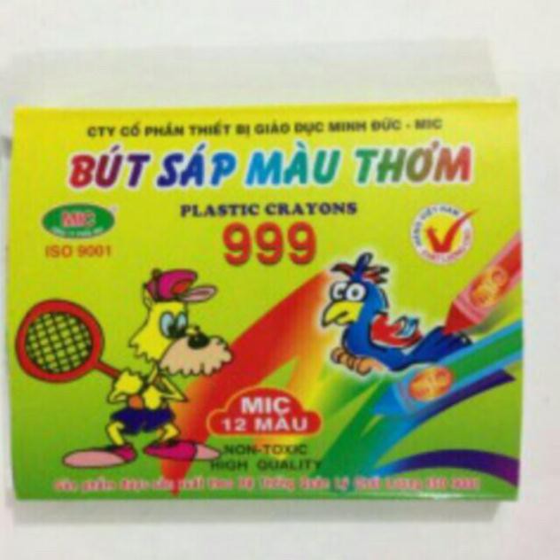 Mua 2 hộp sáp màu Mic 12 màu thơm 15k.