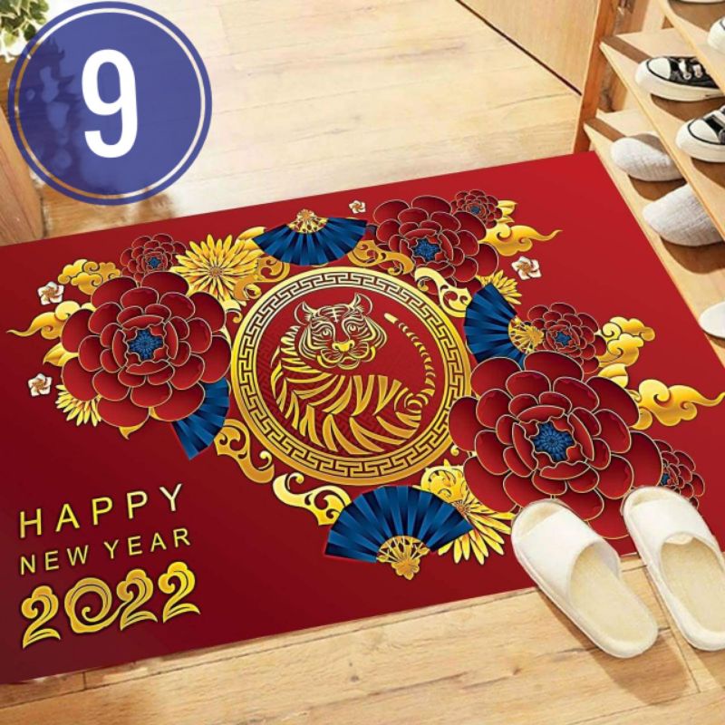 thảm lau chân tết 2022 canh dần , thảm trang trí tết cho mọi gia đình