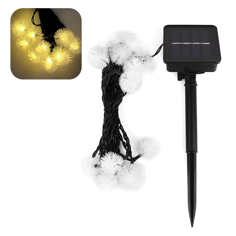 Dây đèn led 5m sử dụng năng lượng mặt trời kiểu hoa bồ công anh xinh xắn