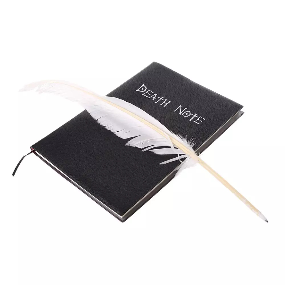 Sổ Tay Bìa Da In Hình Hoạt Hình Death Note