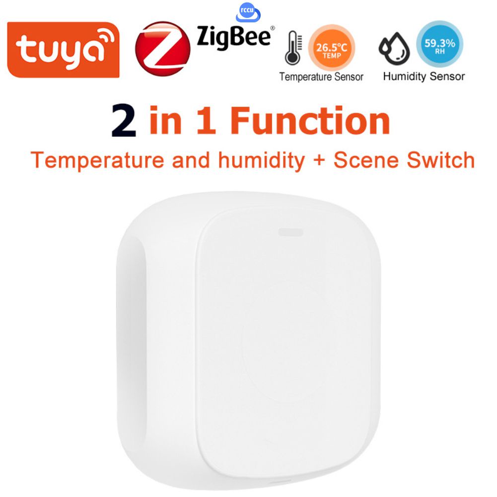 Tuya Wifi Zigbee Cảm Biến Nhiệt Độ Và Độ Ẩm Cảnh Chuyển Đổi Chức Năng 2 Trong 1 Trong Nhà Ẩm Kế Bộ Điều Khiển Cuộc Sống Thông Minh Ứng Dụng Contro rccu