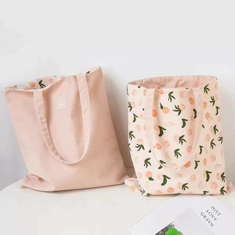 Túi tote canvas 2 mặt