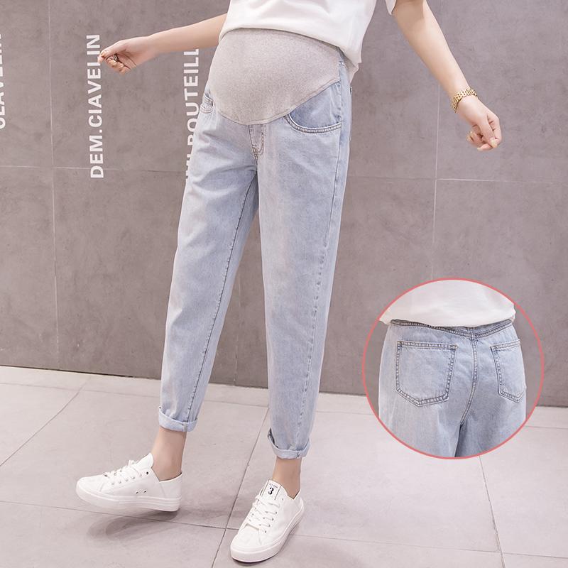 Quần Đùi Jeans Lưng Thun Thoải Mái Cho Mẹ Bầu