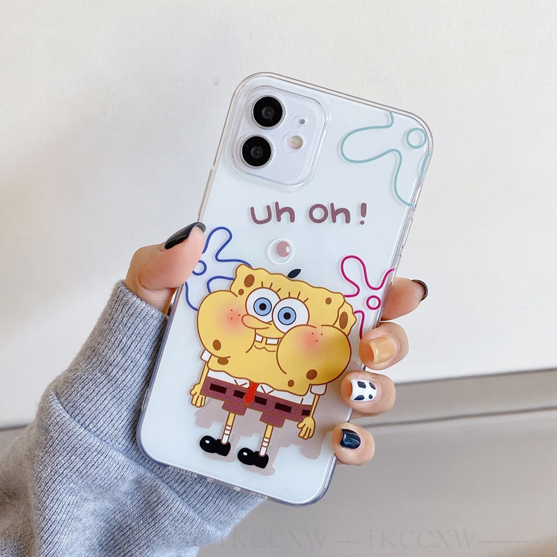 Mềm Ốp Điện Thoại Tpu Dẻo Họa Tiết Hoạt Hình Spongebob Cho Vivo S1 Z1 Pro Nex A S V11 V15 V17 V20 Pro V11I V9 V5 Lite V5S