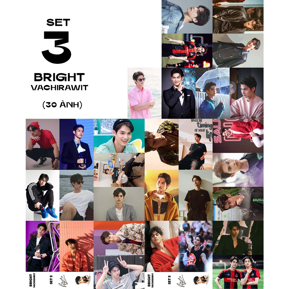 30 ảnh có chữ kí BRIGHTWIN   GMMTV size 6x9
