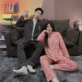 Bộ đồ ngủ nam nữ gấu DuDu chất cotton xịn loại 1 siêu thoáng và thoải mái
