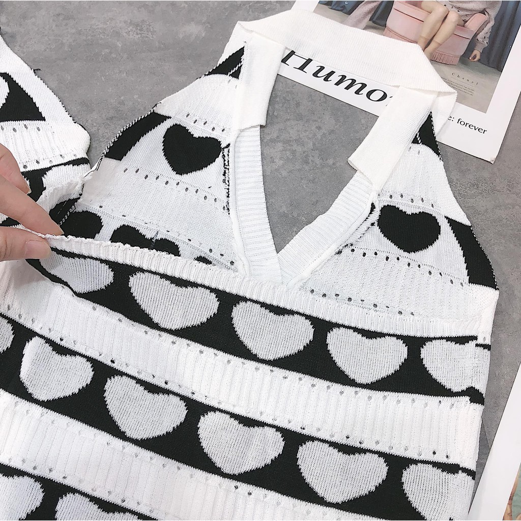 [Mã WASKT410K giảm 10K đơn 50K] Áo yếm len Tim Tim siêu xinh ( kèm ảnh thật ) | BigBuy360 - bigbuy360.vn