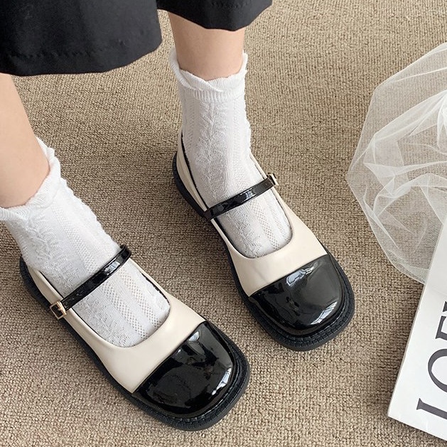 Giày lolita vintage mary jane đế vuông phong cách hàn quốc Shoes Paradise 216