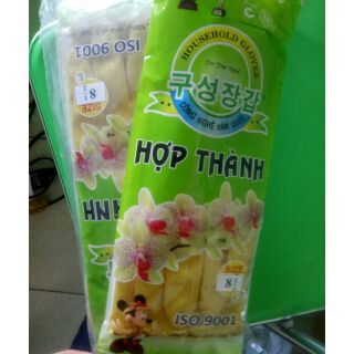 Lốc 10 đôi Găng tay cao su Hợp Thành, loại trung