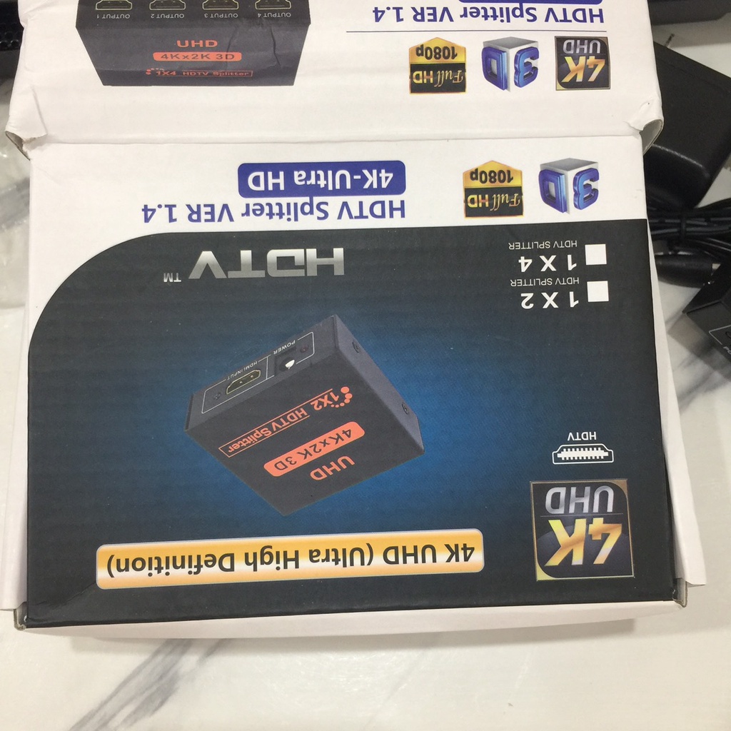 Bộ chia tín hiệu HDMI 4K 1 ra 2 khuếch đại tín hiệu công suất 3D tách HDCP 1080P chất lượng cao
