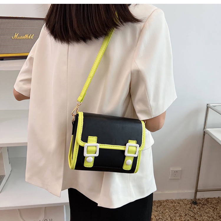 Túi Đeo Vai Màu Sắc Tương Phản Thời Trang Cao Cấp Cho Nữ