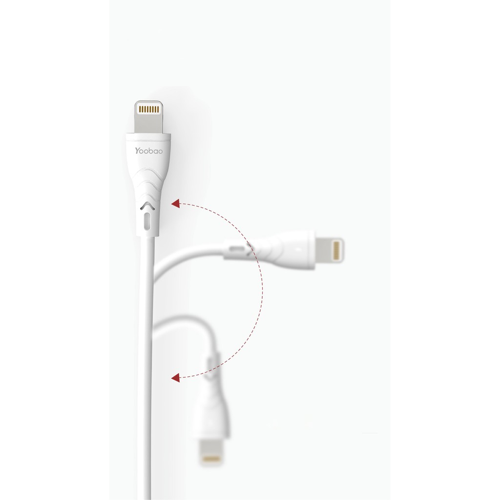 Dây cáp sạc cho iPhone iPad đầu Lightning Yoobao C4 dài 1m - Hàng Chính Hãng