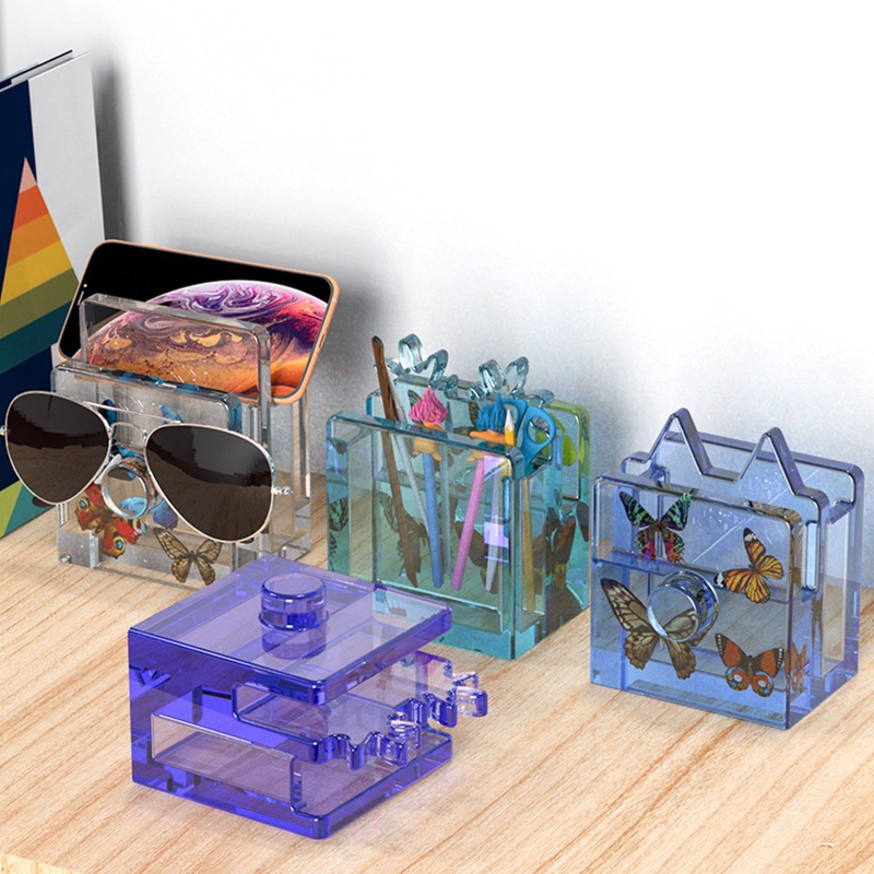 Khuôn Silicon Làm Giá Đỡ Bút Chì / Điện Thoại DIY